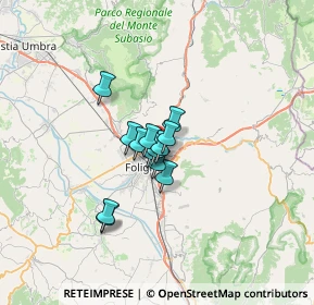 Mappa Via Serena, 06034 Foligno PG, Italia (3.82692)