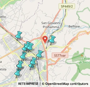 Mappa Via Serena, 06034 Foligno PG, Italia (2.435)