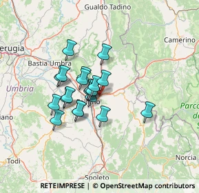 Mappa Via Chiesa Vecchia, 06034 Foligno PG, Italia (9.9215)