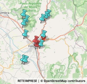Mappa Via Chiesa Vecchia, 06034 Foligno PG, Italia (7.39769)