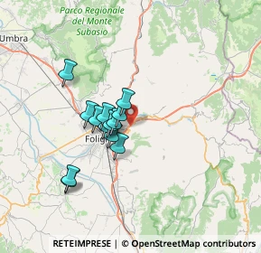 Mappa Via Chiesa Vecchia, 06034 Foligno PG, Italia (5.33231)