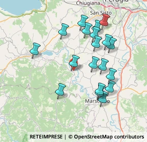 Mappa Località Monte Vibiano Vecchio, 06055 Marsciano PG, Italia (7.63895)