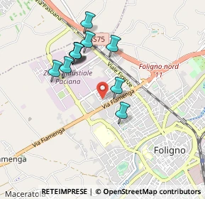 Mappa Via Laghi di Pilato, 06034 Foligno PG, Italia (0.86182)