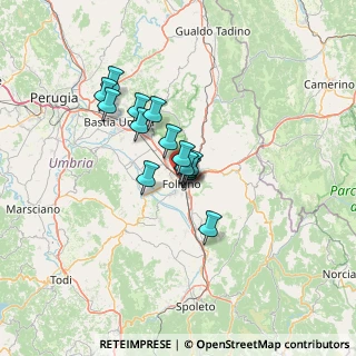 Mappa Via Monte Conero, 06034 Foligno PG, Italia (8.878)