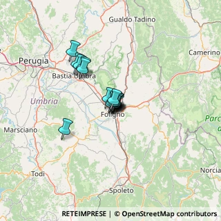 Mappa Via Monte Conero, 06034 Foligno PG, Italia (6.86438)