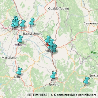Mappa Via Monte Conero, 06034 Foligno PG, Italia (20.41438)