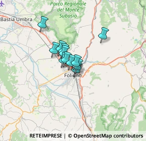 Mappa Via Flavio Federico, 06034 Foligno PG, Italia (3.74417)