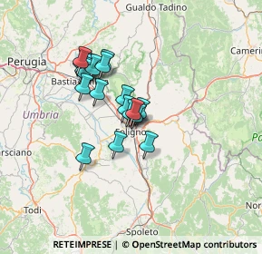 Mappa Via Flavio Federico, 06034 Foligno PG, Italia (10.675)