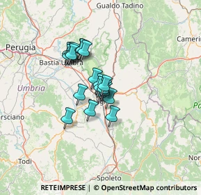 Mappa Via Flavio Federico, 06034 Foligno PG, Italia (8.625)