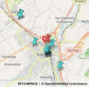 Mappa Via Flavio Federico, 06034 Foligno PG, Italia (1.49)