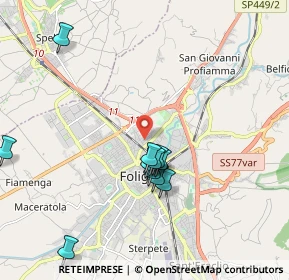 Mappa Via Flavio Federico, 06034 Foligno PG, Italia (1.96455)