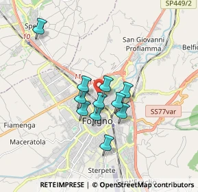 Mappa Via Flavio Federico, 06034 Foligno PG, Italia (1.32182)
