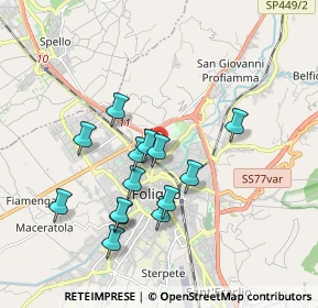 Mappa Via Flavio Federico, 06034 Foligno PG, Italia (1.71857)