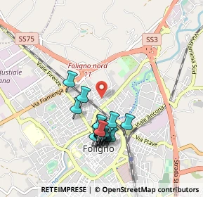 Mappa Via Flavio Federico, 06034 Foligno PG, Italia (0.8625)