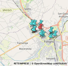 Mappa Via Shibukawa, 06034 Foligno PG, Italia (1.06077)