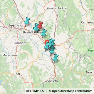 Mappa Via Fiammenga, 06034 Foligno PG, Italia (9.50727)