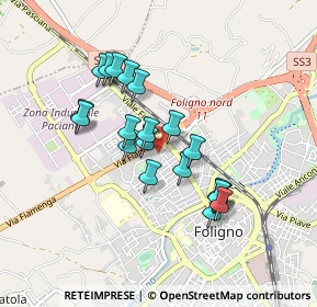 Mappa Via Monte Soratte, 06034 Foligno PG, Italia (0.77)