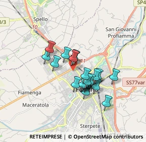 Mappa Via Monte Soratte, 06034 Foligno PG, Italia (1.3365)