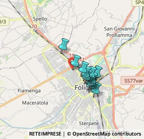 Mappa Via Monte Soratte, 06034 Foligno PG, Italia (1.21308)