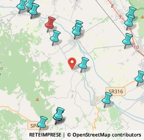 Mappa Via Fossato, 06031 Bevagna PG, Italia (6.3235)