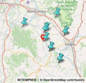 Mappa Via Fossato, 06031 Bevagna PG, Italia (6.62909)