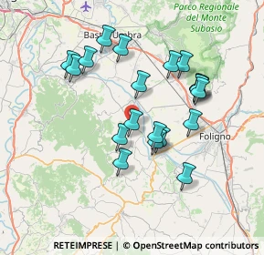 Mappa Via Fossato, 06031 Bevagna PG, Italia (6.9185)