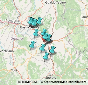 Mappa Via Feliciano Campitelli, 06034 Foligno PG, Italia (9.28316)