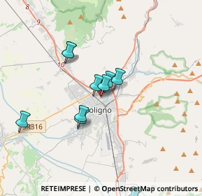 Mappa Via Friuli, 06034 Foligno PG, Italia (3.81182)