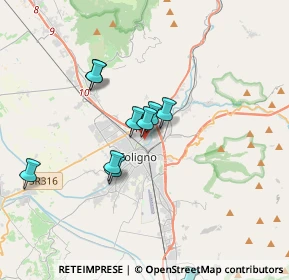 Mappa Via Liguria, 06034 Foligno PG, Italia (3.85909)