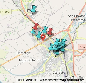 Mappa Via Fiamenga, 06034 Foligno PG, Italia (1.4795)