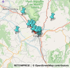 Mappa PARADISI GIULIANO, 06034 Foligno PG, Italia (3.89538)