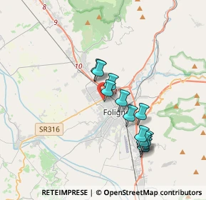 Mappa PARADISI GIULIANO, 06034 Foligno PG, Italia (3.09667)