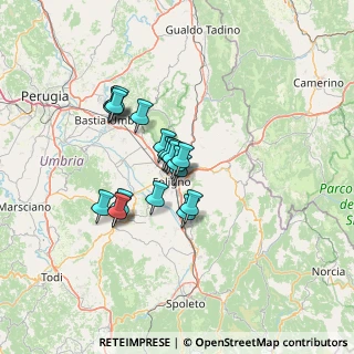 Mappa Via Tiziano, 06034 Foligno PG, Italia (10.23895)