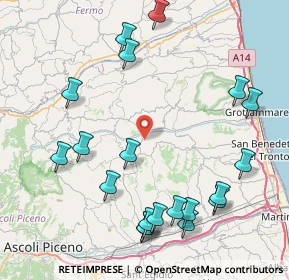 Mappa Contrada tesino, 63073 Offida AP, Italia (10.2635)