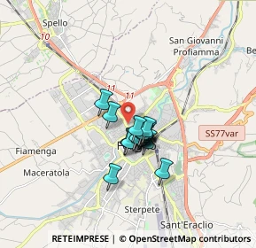 Mappa Via Fornaci, 06034 Foligno PG, Italia (1.0475)