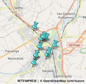 Mappa Via Fornaci, 06034 Foligno PG, Italia (1.22455)