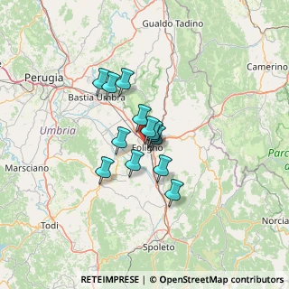Mappa Via Moncenisio, 06034 Foligno PG, Italia (8.60308)