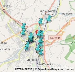 Mappa Via Calabria, 06034 Foligno PG, Italia (1.37875)