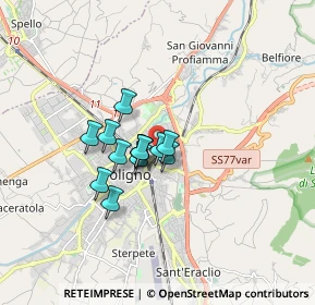 Mappa Via Calabria, 06034 Foligno PG, Italia (1.09154)