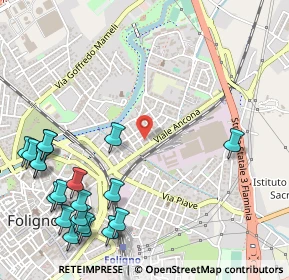 Mappa Via Calabria, 06034 Foligno PG, Italia (0.759)