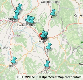 Mappa Via Monte Silio, 06034 Foligno PG, Italia (14.39)