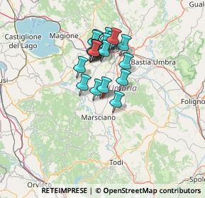 Mappa Fraz. Papiano via Comunale, 06055 Marsciano PG, Italia (10.9025)
