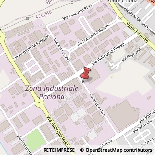 Mappa Via vici andrea, 06034 Foligno, Perugia (Umbria)