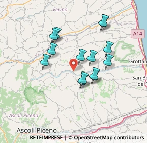 Mappa Contrada Gallo, 63030 Cossignano AP, Italia (6.265)
