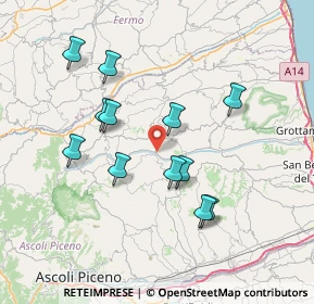 Mappa Contrada Gallo, 63030 Cossignano AP, Italia (7.075)