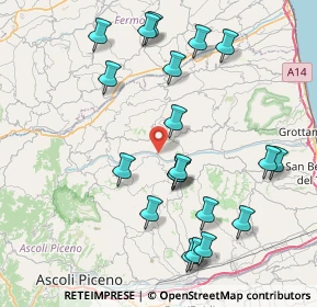 Mappa 63030 Cossignano AP, Italia (8.9625)