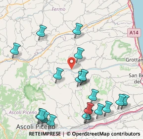 Mappa Contrada Gallo, 63030 Cossignano AP, Italia (10.3605)