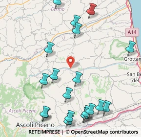 Mappa Contrada Gallo, 63030 Cossignano AP, Italia (10.8855)