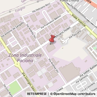 Mappa Via Feliciano Fedeli, 27, 06034 Foligno, Perugia (Umbria)