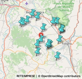 Mappa Via Piandarca, 06031 Cannara PG, Italia (6.8635)